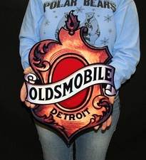 Oldsmobile Vintage Shield Steel Sign 20 X 13