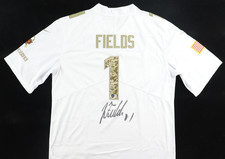 Justin Fields Signed Salute to Service Bears Nike Authentic Jersey (Beckett COA)