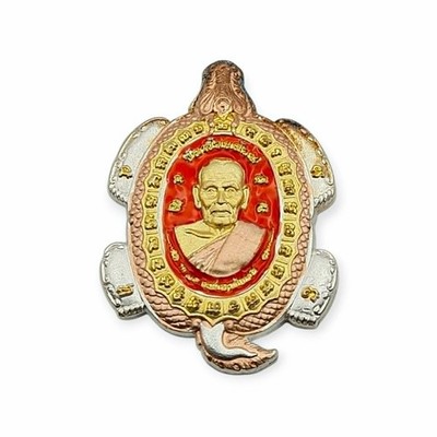 Thai Amulet Dragon Turtle Bandan Chok LP 3K Dragon Tiger Back Code 335 Lucky