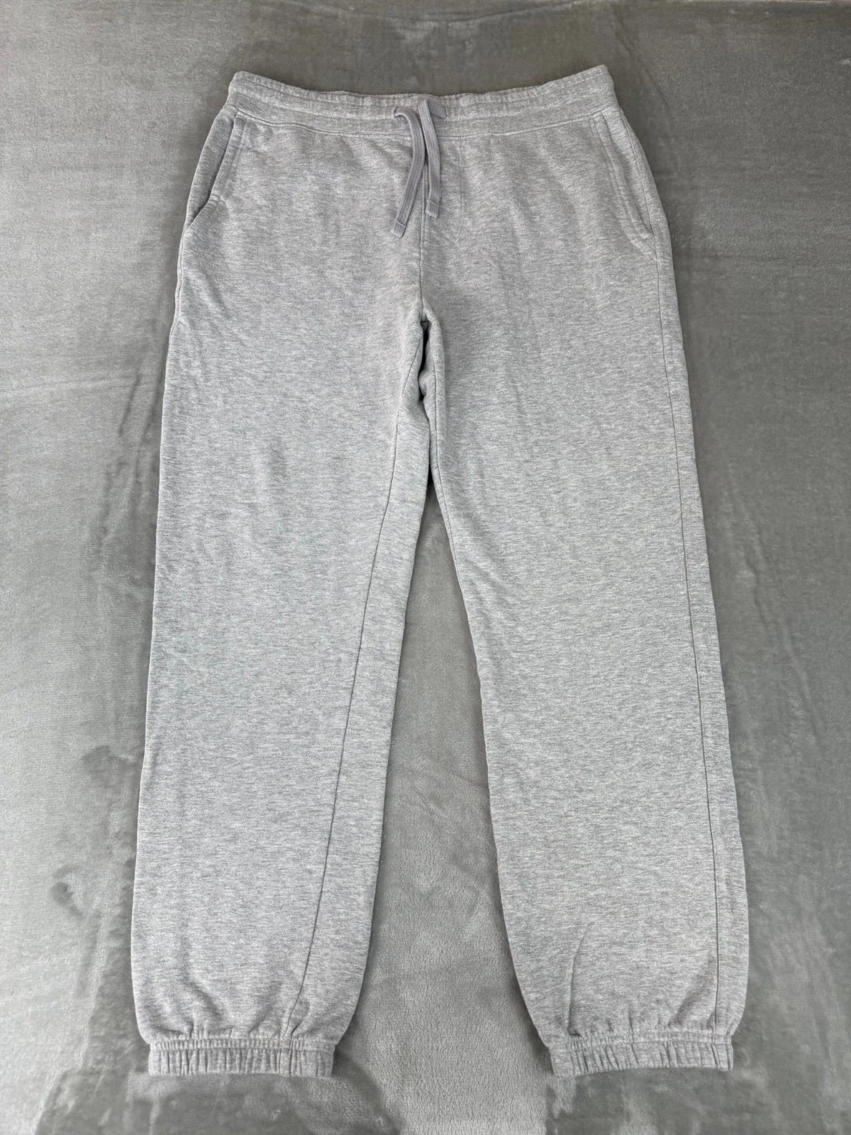 American Giant Classic Sweatpants Mens Large Heather Gray Jogger $120 USA NWOT