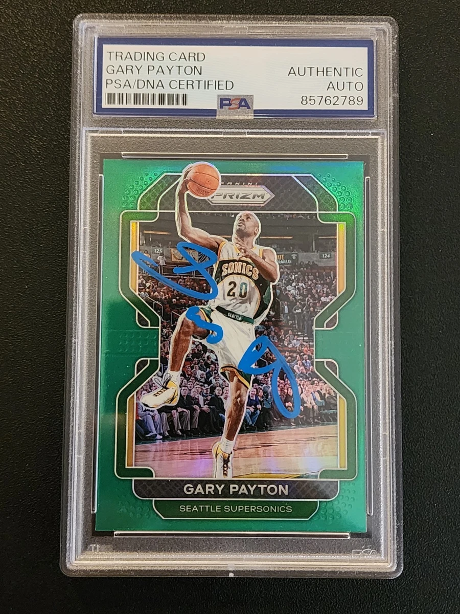 Panini Gary Payton Basketball Autographed Sports Trading Cards