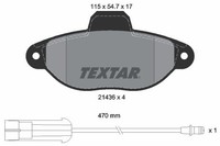 Textar Textar BremsbelÄGe Vorne Fiat 500 Punto (176 188) Ford KA Lancia Y (840A)
