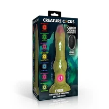 Creature Cocks Eyegor Thrusting and Vibrating Silicone Dildo Adult Sex Toy