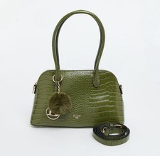 DUNE Dark Green Reptile Effect Shoulder Bag Brand New with Tags