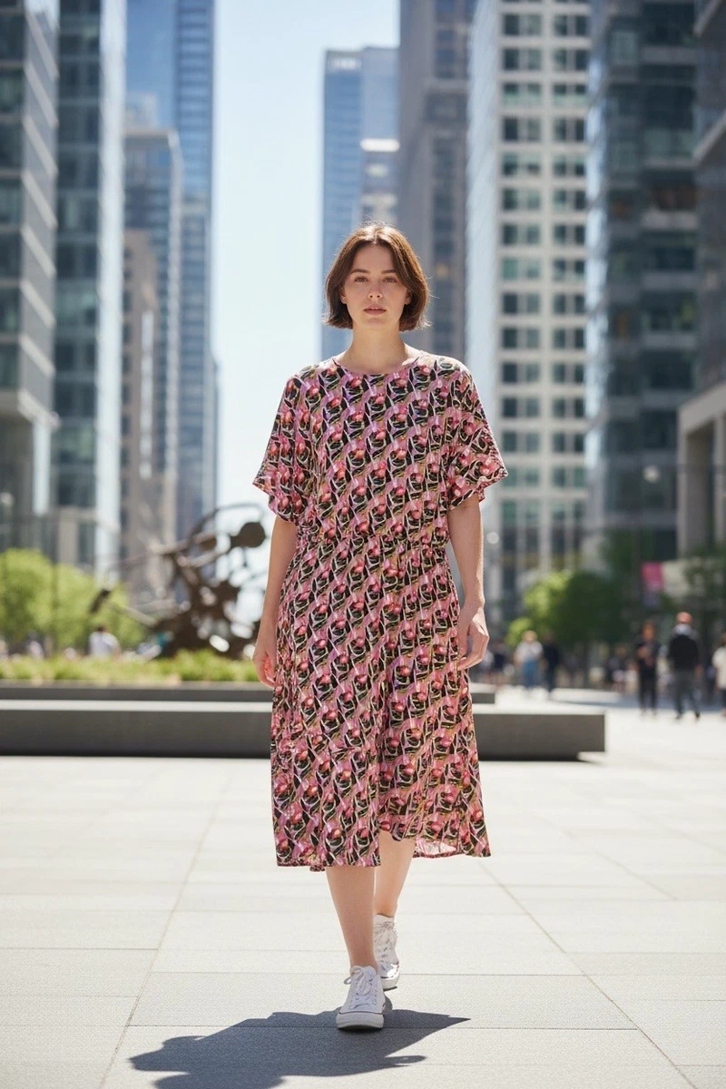 chinese dress ladies Cassie Check Tea Dress-Red, Blue and Green Check main image 0