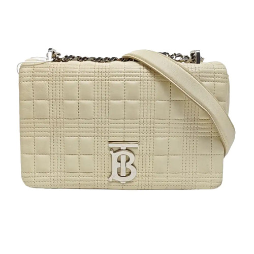 BURBERRY Lola Crossbody bags Suede White Free Shipping | Duties Paid