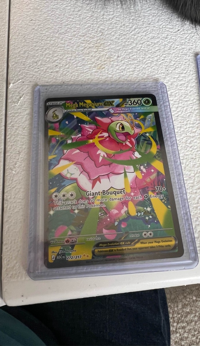 Mega Meganiumex/メガメガニウムex ☆☆(SAR) 272/21 Pokemon Mega Meganium EX SIR 272/217 Ascended Heroes English NM | eBay