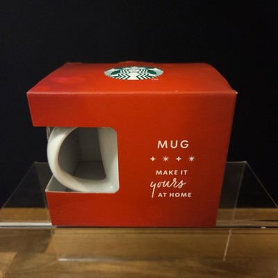 Starbucks Kaffee weiß Becher Tasse Make It Yours At Home Weihnachtsgeschenk in Box