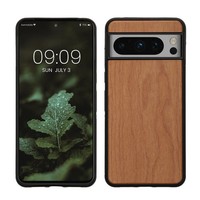 Holz SchutzhüLle FüR Google Pixel 8 Pro Hardcase Tpu Bumper Kirschholz HüLle