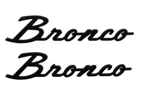 Ford Performance M-1447-BSGS Gloss Black Bronco Script Fender Emblems 2021-2025