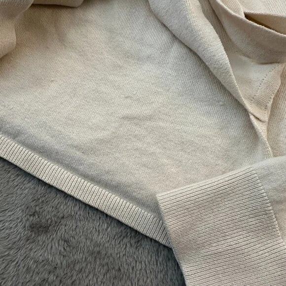 Suéter envolvente bailarina de cachemir de seda Diane Von Furstenberg PEQUEÑO crema Foto 2 de 4