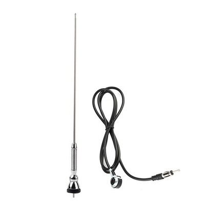 Qiilu antena para Radio de carro 18.5inch Universal Car Roof AM Silver