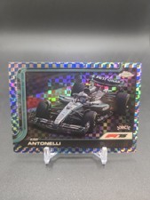 2025 Topps Chrome F1 Kimi Antonelli #80 RC Blue Checker Refractor 51/150