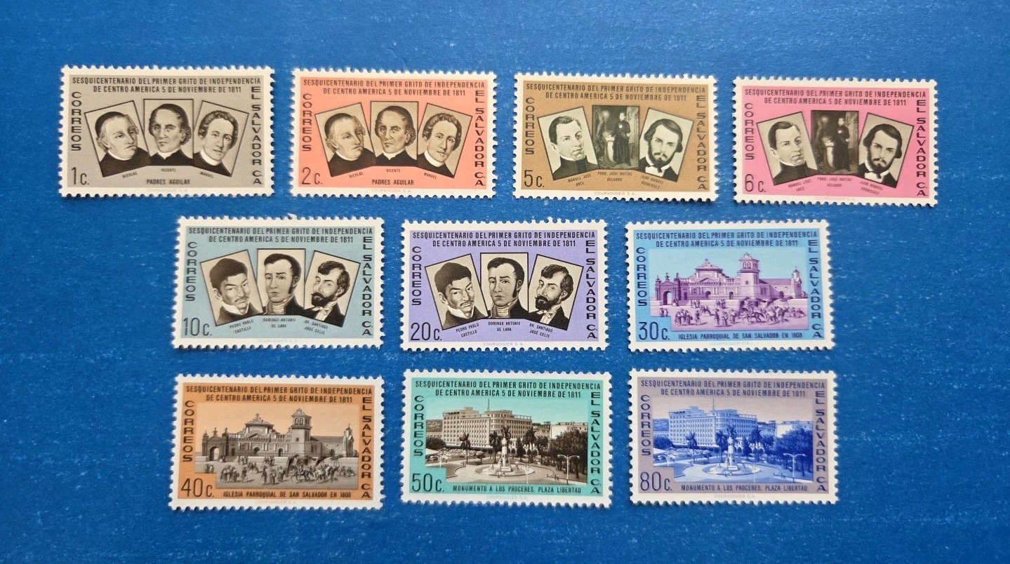 Salvador Stamps, Scott 719-728 Complete Set MNH