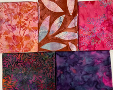 FAT QUARTER BUNDLE OF 5 - FQ1550 - BATIK