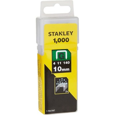 12x Stanley Schwerlast Heftklammern 10 mm Typ G 1000 Stück verzinkt Tacke Drahtklammern