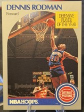 1989-90 NBA Hoops Dennis Rodman Lot of 2 - 109 & 211