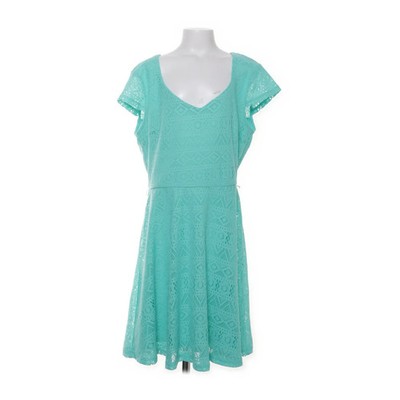 No Boundaries, Kleid, Größe: M, Türkis, Polyester, Medaillon, Spitze, Damen #n8z