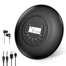 Gueray Portable CD Player Bluetooth: CD Player Portable with Headphones LCD Disp