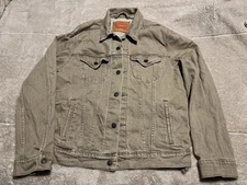 Levi Khaki Jean Jacket Mens Medium