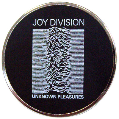 JOY DIVISION METALL PIN # 1 UNKNOWN PLEASURES ANSTECKER BADGE BUTTON 3,5cm