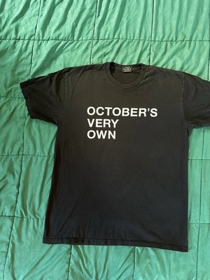 OVO October's Very Own Print T-Shirt Black L Used Good Condition Some Cracking