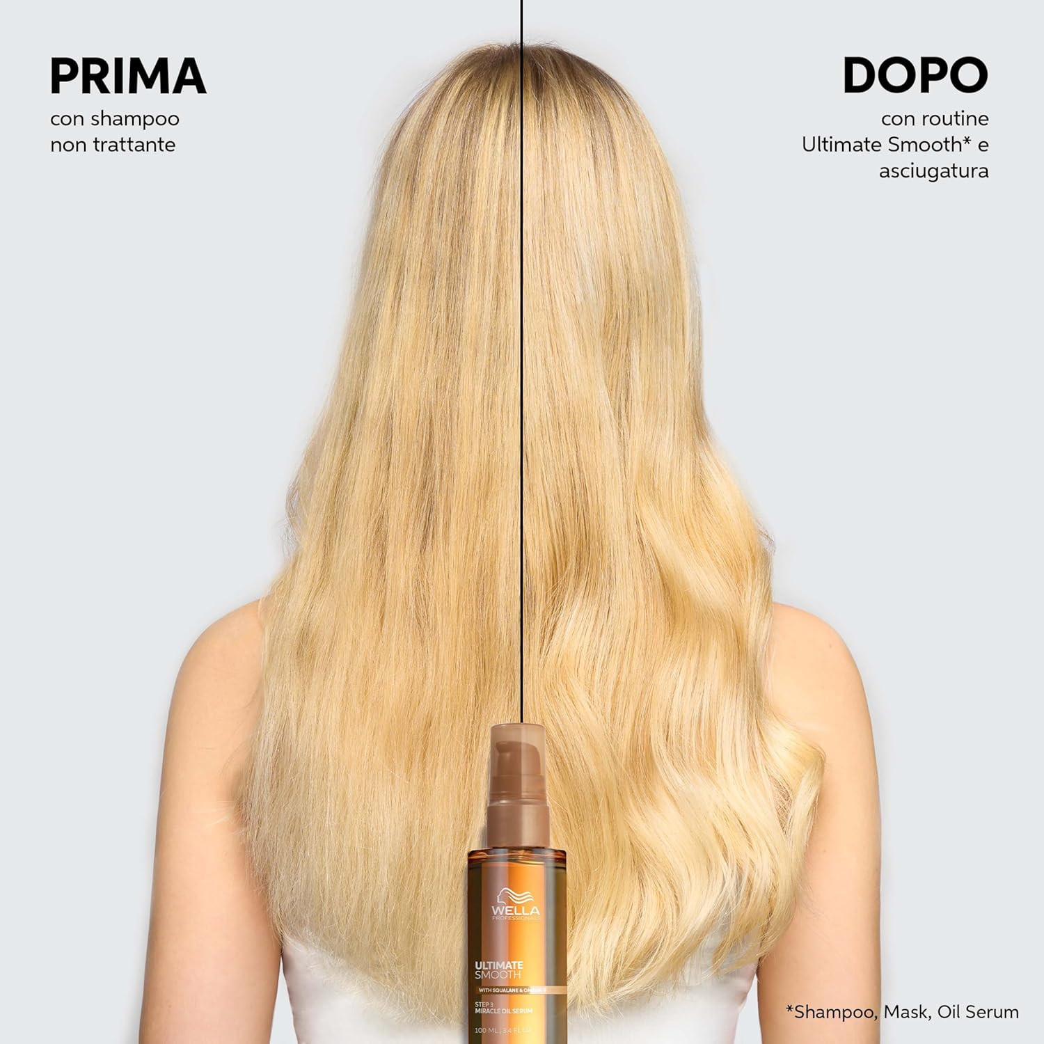 Wella Ultimate Smooth Olio Capelli Professionale con Squalano e Omega 9 - 3