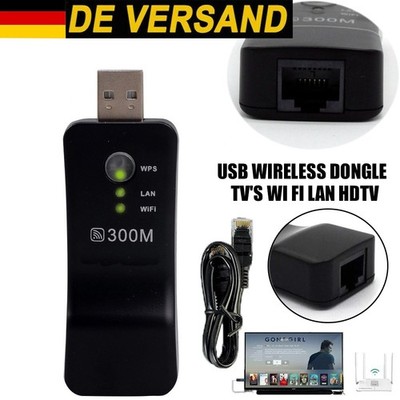 Für Samsung Smart TV Wireless LAN Adapter WiFi Dongle RJ-45 Ethernet 1STK DE