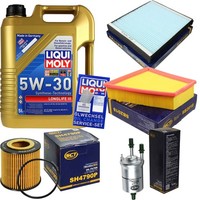 SCT Inspektionspaket 5L Liqui Moly Longlife 5W-30 FüR Skoda Fabia II 1.2 VW Polo