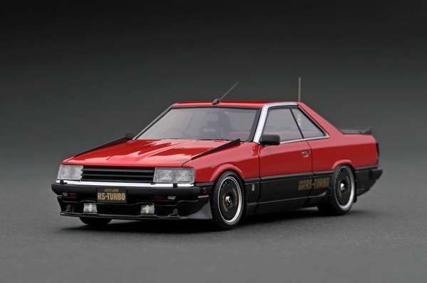 Ignition Model IG2327 1:43 Nissan Skyline 2000 Rs-Turbo R30 Rot / Schwarz Modell-image