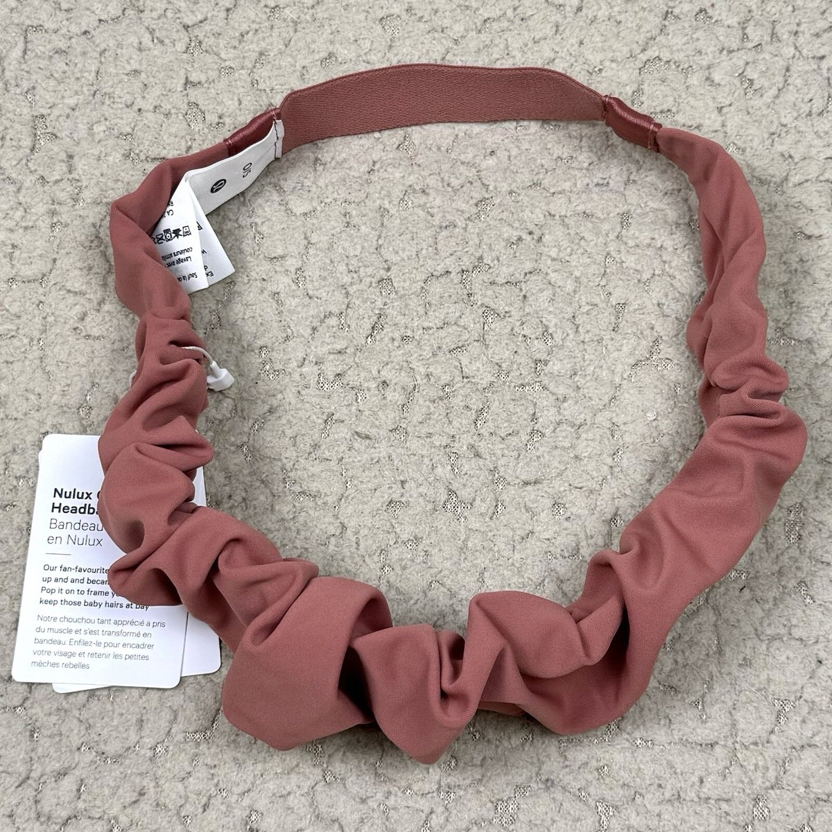 Lululemon Nulux Gathered headband Lululemon Nulux Gathered Headband NWT Vintage Plum VTPM  main image 2