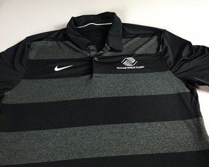 Boys-And-Girls-Clubs-Polo-Shirt-Mens-SZ-S-M-Nike-Dri-Fit-Golf-Black-Gray-Adult