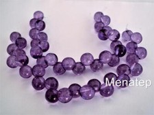 25 6mm Czech Glass Top Hole Round Beads: Transparent Bodacious