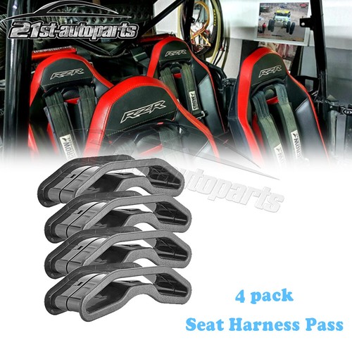 4x Seat Belt Harness Pass Through Bezel Insert For 14+ Polaris RZR 900
