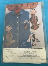 Keeping You In Stitches KS-172 Cat/Fish Corner Pattern Shirt Stringer