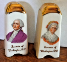 Vintage George  Martha Washington, S  P Shakers, Souvenir of Washington, DC