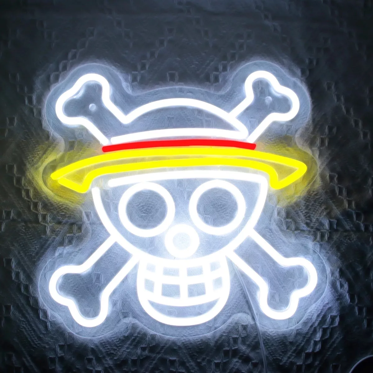 LED One Piece Anime Monkey D Luffy Flex Neon Sign USB Powered Game Room  Wall