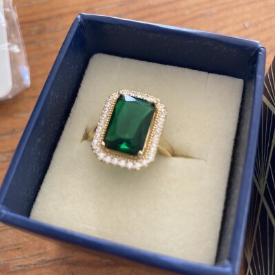 Stauer Halycon Gaze Ring Größe 7 Neu im Karton