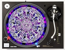 RAVE MANDALA - DJ SLIPMAT 1200's or any turntable, LP record player