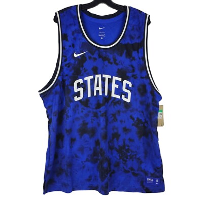 NIKE STATES Jersey Mens XL Blue USA National Soccer Team Basketball Tank Top