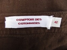 Chemisier Comptoir Des Cotonniers Noir - Taille 42, Coton Stretch, échancré Avec Lien, Occasion TB état