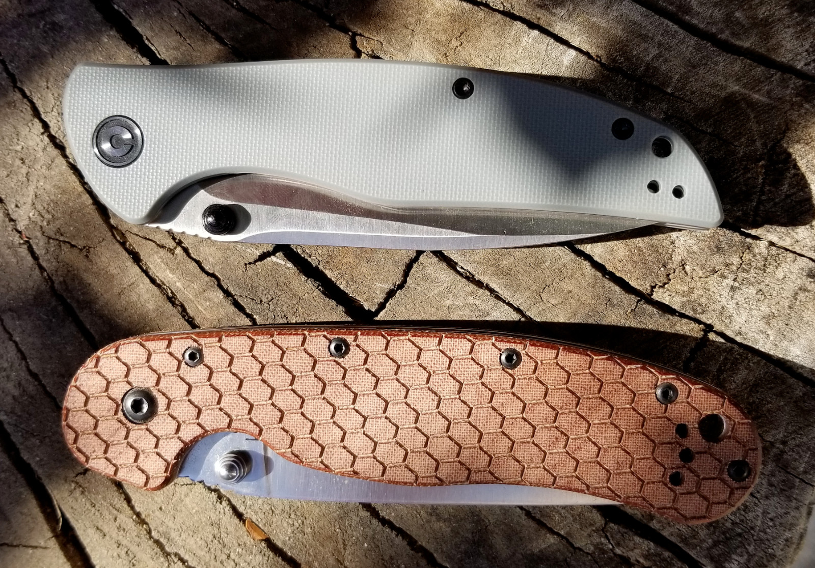 CIVIVI Governor G10 D2 C911A Ontario RAT 1 Micarta Aus-8 8849DT combo edge tan