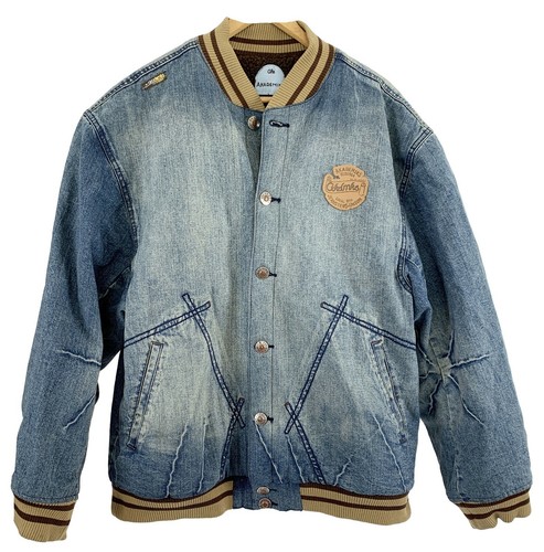Akademiks Mens Jean Sherpa Lined Jacket 