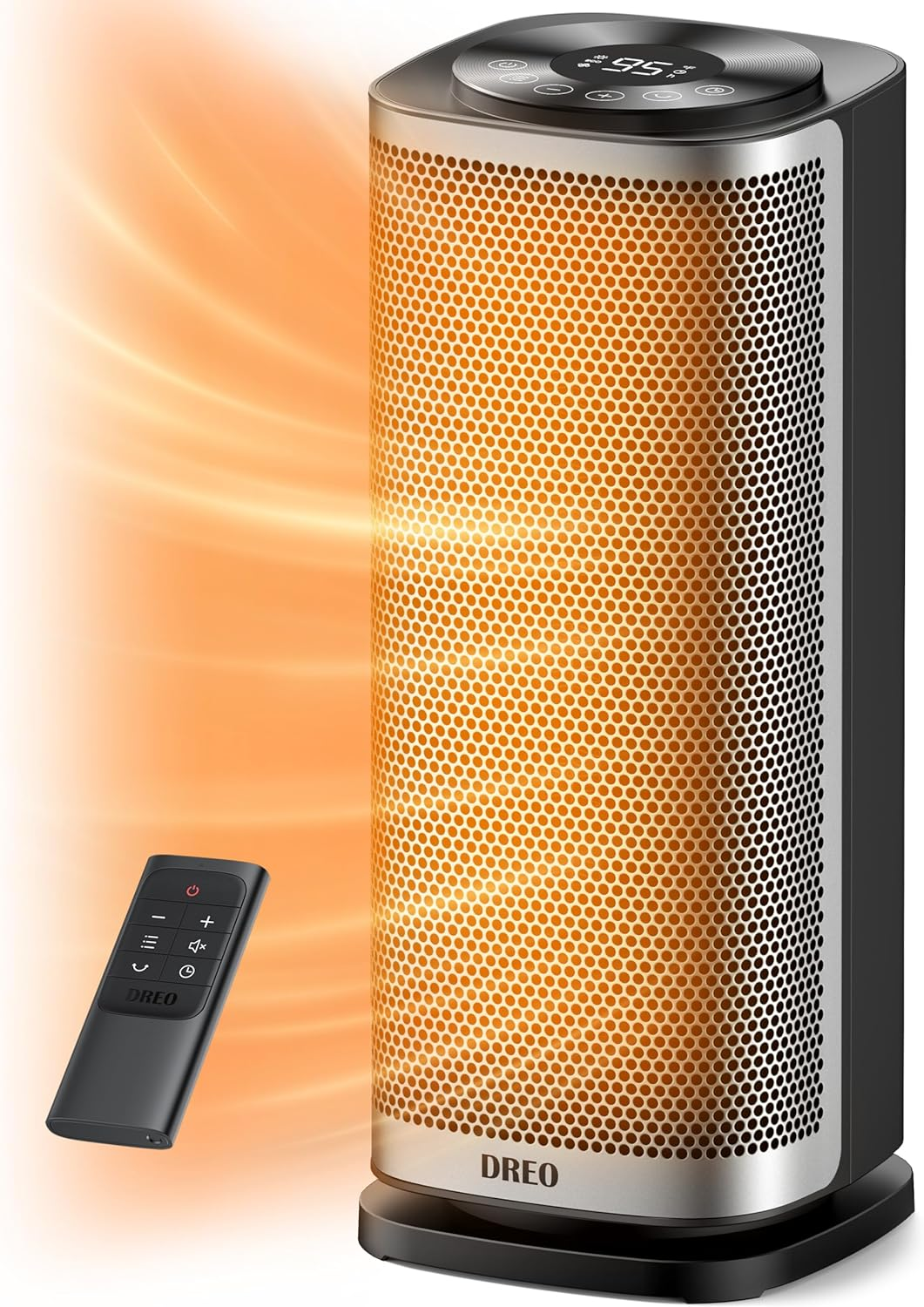 Space Heater Indoor, Fast Heating Ceramic Electric & Portable Heaters with Therm-image