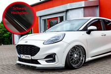 Bi Spoilerschwert Frontspoiler ABS für Ford Puma JSK mit ST-Line Schwarz Glanz