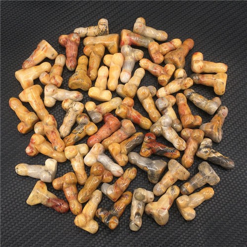 Wholesale Natural mix mini Penis Carved quartz Crystal Massager Wand Healing - Imagen 266 de 292