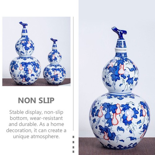 Weinflasche Aus Blauem Und Weißem Porzellan Reisen Vorratsflasche - Bild 7 von 12