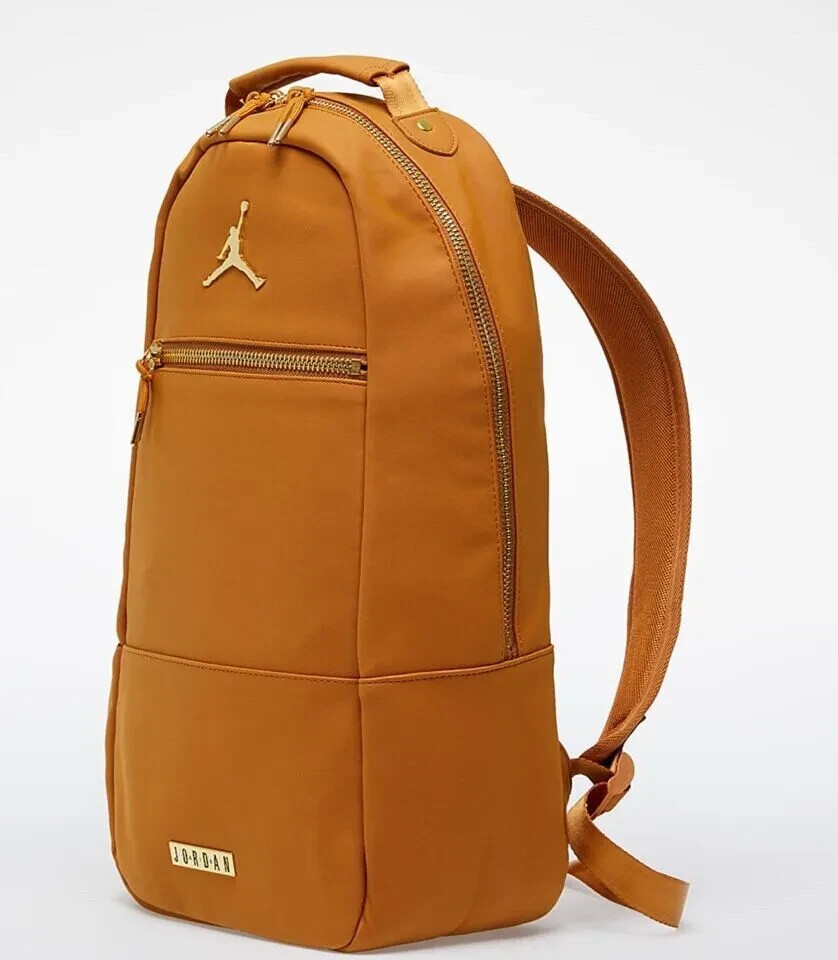 Nike Air Jordan Desert Ochre Brown Tan Backpack Laptop Bag 9A0227
