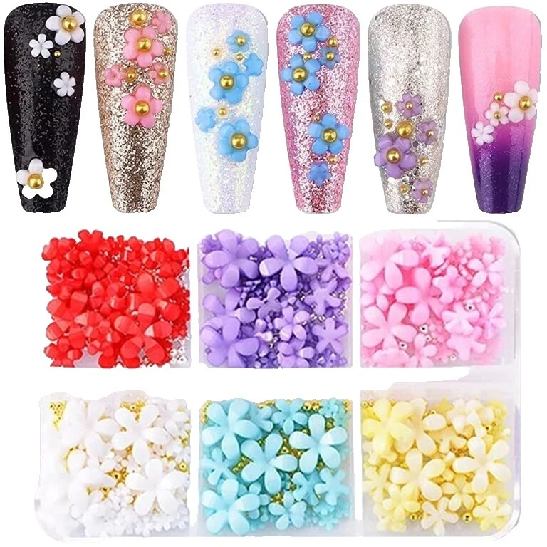 Diamantes de Imitación Flores Nail Art Tools