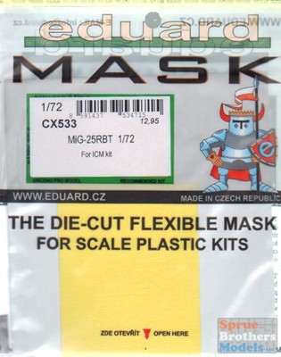 EDUCX533 1:72 Eduard Mask - MiG-25RBT Foxbat (ICM kit)